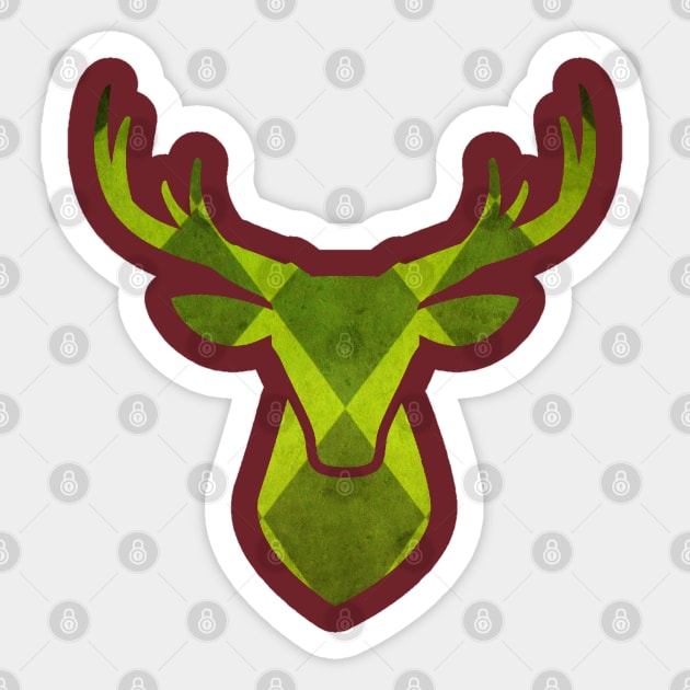 Reindeer Argyle Sticker by chriswig